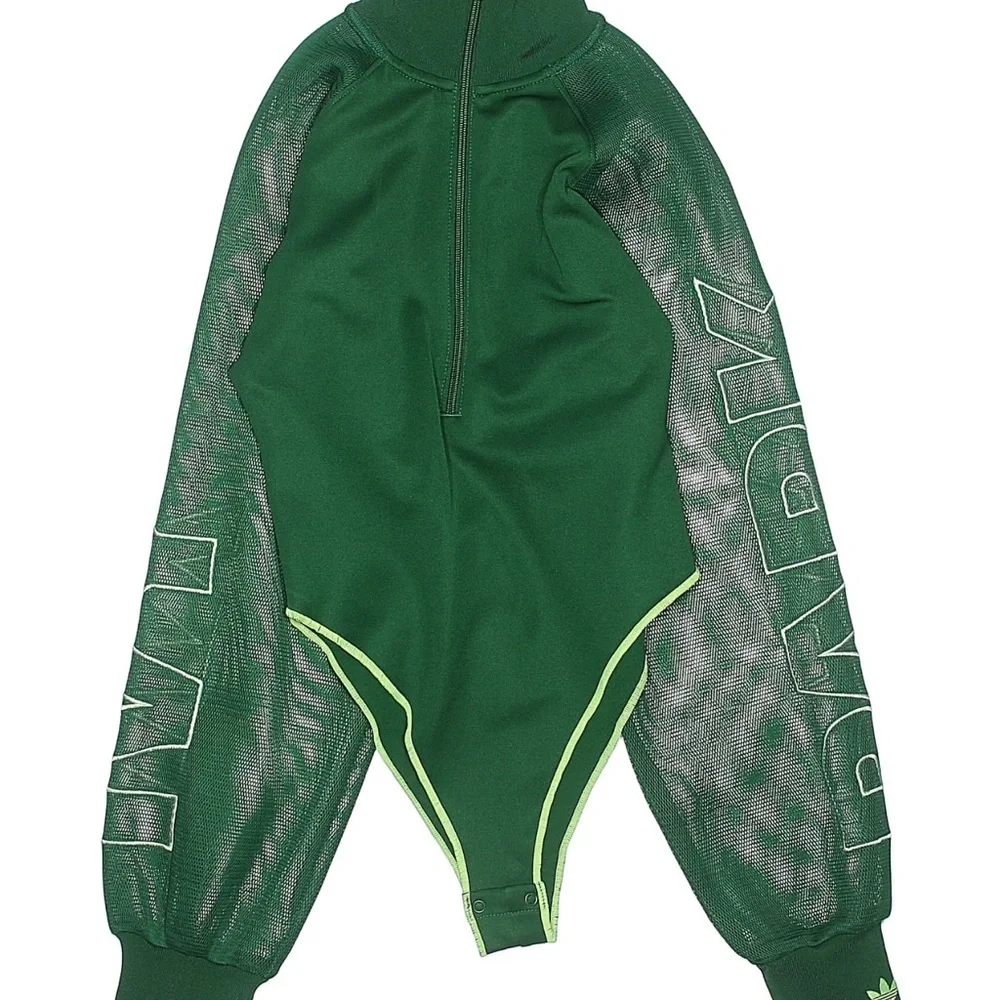 WOMENS ADIDAS IVY PARK MESH SLEEVE BODYSUIT size small NWT - Picture 3 of 4